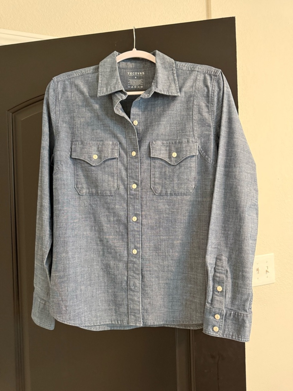 Tecovas Denim Work Shirt-Medium Blue